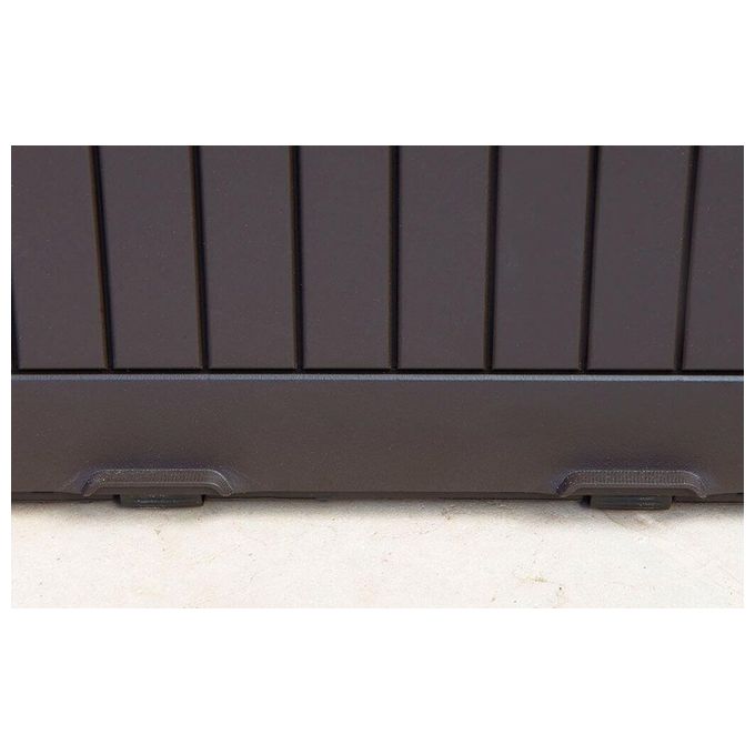 Keter Baule Box Portattrezzi da Esterno Comfy in Marrone per Organizzazione e Stoccaggio Sicuro ?117 x 45 x 57 cm