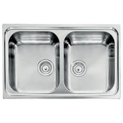 CM 011272XCSSP Lavello IX Zenith 3'' 79X50 2 Vasche