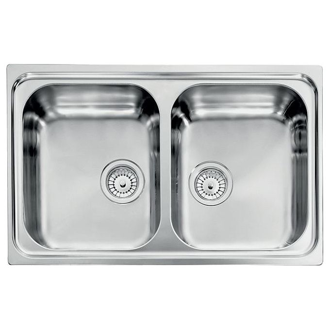 CM 011272XCSSP Lavello IX Zenith 3'' 79X50 2 Vasche