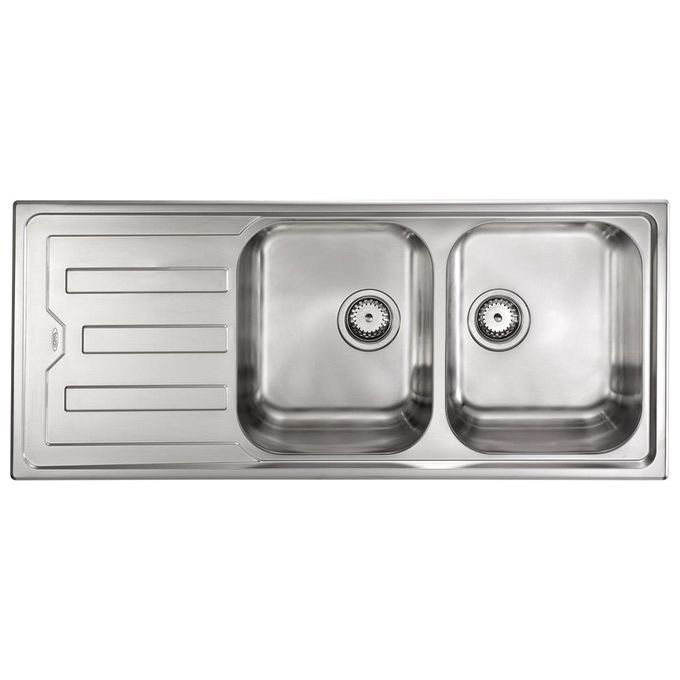 CM Lavello IX Cristal 3'' 116X50 2 vasche a destra