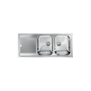 CM 011247DCSSX Lavello IX Zenith 3'' 116X50 2 vasche a destra
