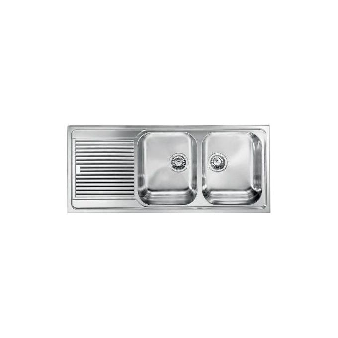 CM 011247DCSSX Lavello IX Zenith 3'' 116X50 2 vasche a destra