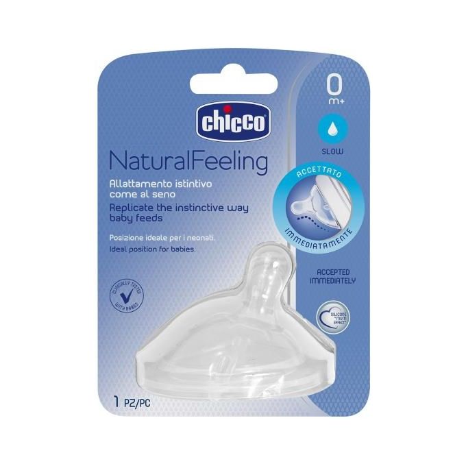 Chicco 810111 Tettarella in Silicone Step Up Flusso Normale 0M+