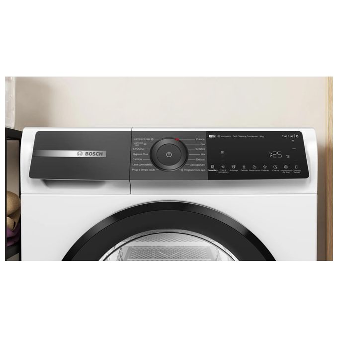 Bosch WQH245A0IT Asciugatrice 9 Kg Classe A con Pompa di Calore Profondita' 60 cm Auto Dry colore Bianco