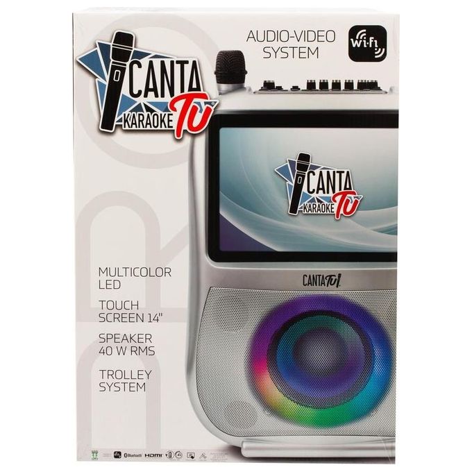 Canta tu pro ctc10000 karaoke portatile wireless touchscreen 14 android microfono