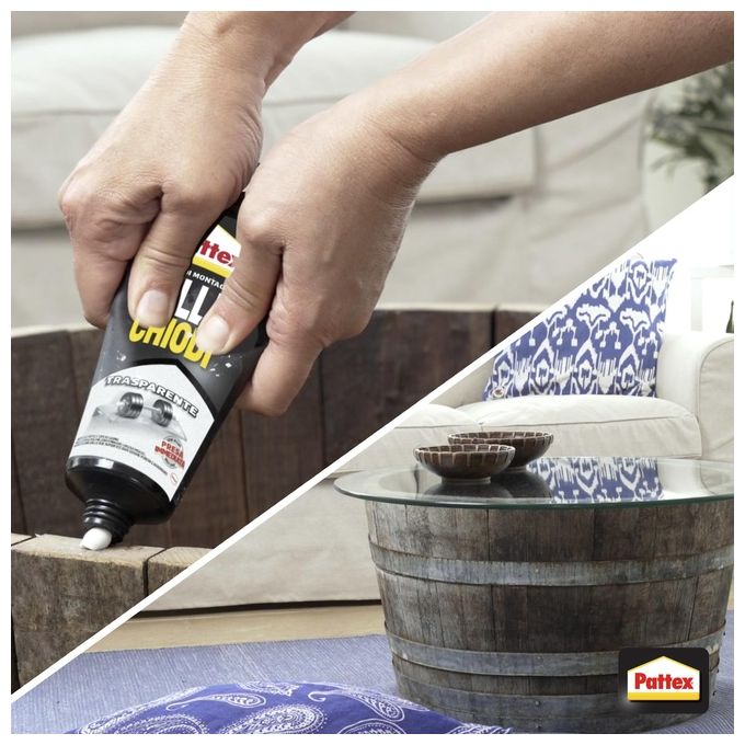 Henkel Adesivo di Montaggio Pattex Millechiodi 40gr Trasparente