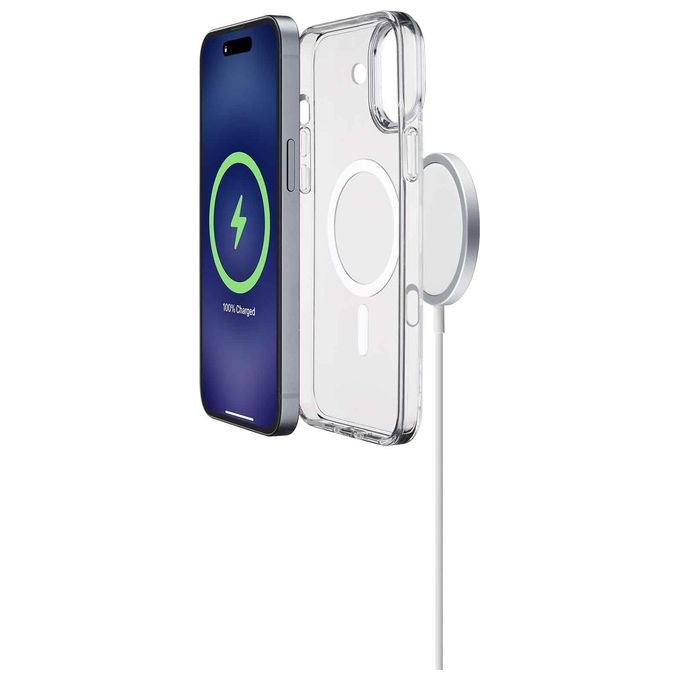 Cellular Line Cover per iPhone 16 Gloss Mag Clear