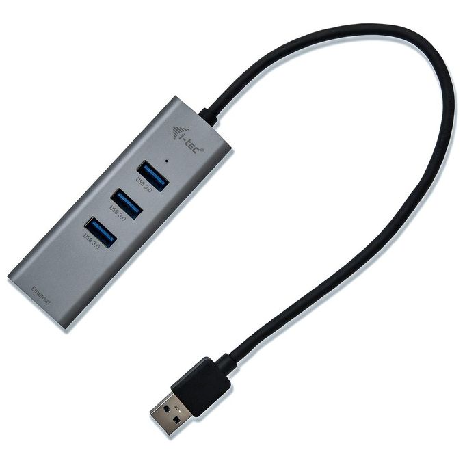 I-Tec Metal U3METALG3HUB Hub di Interfaccia Usb 3.2 Gen 1 Type-A 5000Mbit-s Grigio