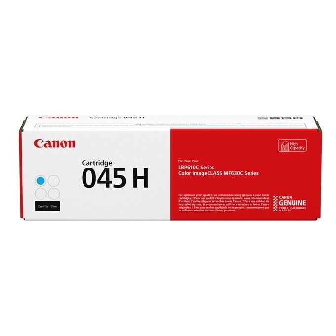 Canon 045 H Toner per Stampante Laser 2200 Pagine Ciano