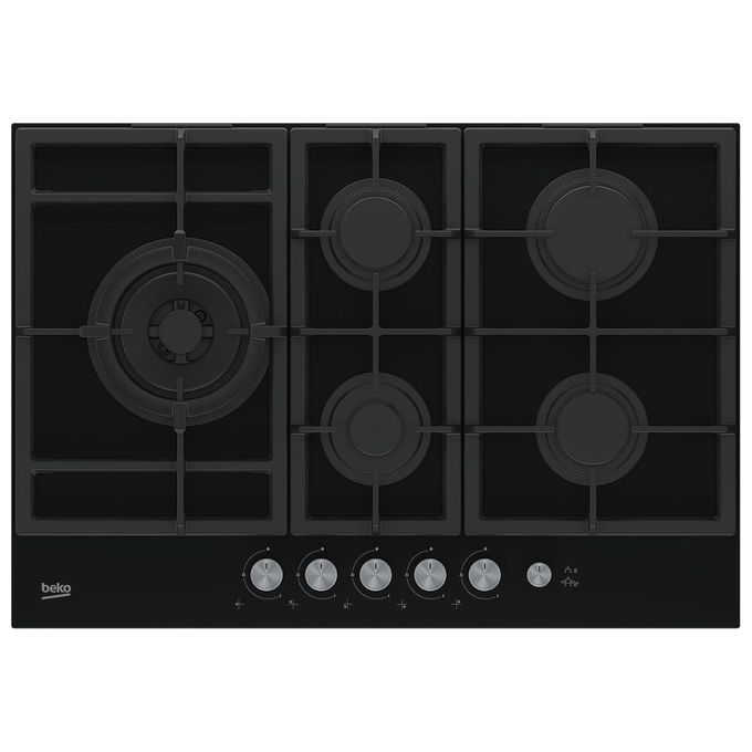 Beko HILL 75235 S Piano Cottura Nero da Incasso a Gas 5 Fornelli