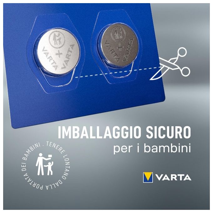 Varta Cr2016 Batterie a Bottone al Litio da 3V 2 Pezzi