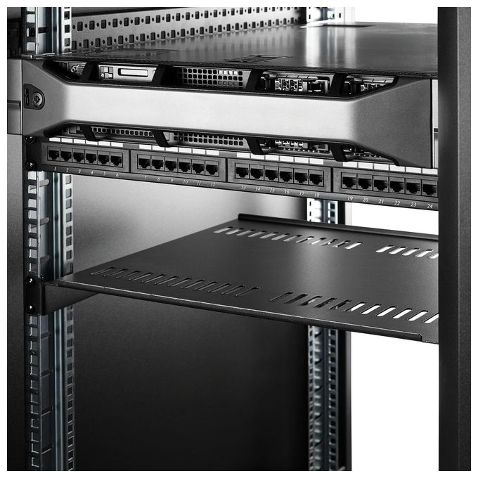 StarTech.com CABSHELF116V Scaffale Ventilato per Rack Server 1U Profondita' da 400 mm