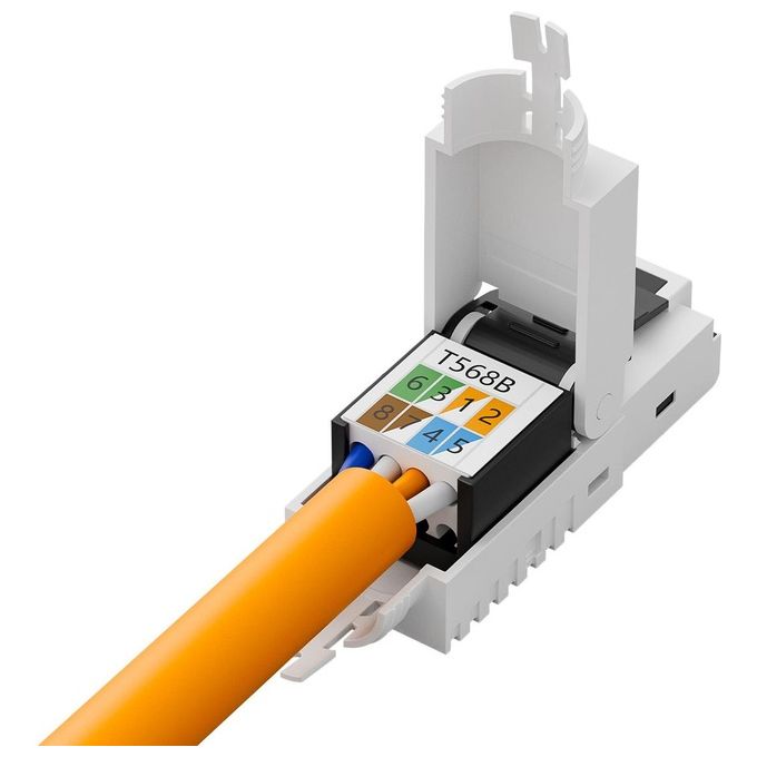 Digitus Connettore Tooless Rj45 Cat 6a Utp per Cavo Rigido e Flessibile