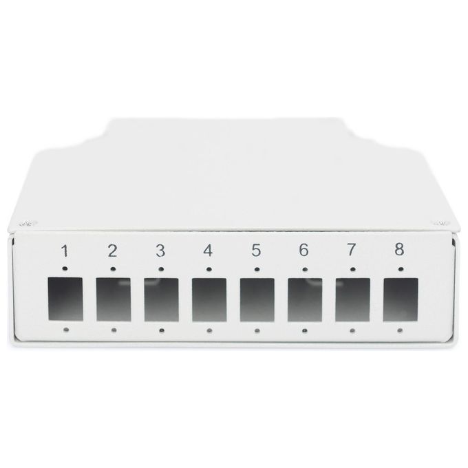 Digitus Splice Box Din Rail per 8 Accoppiatori LC-DX