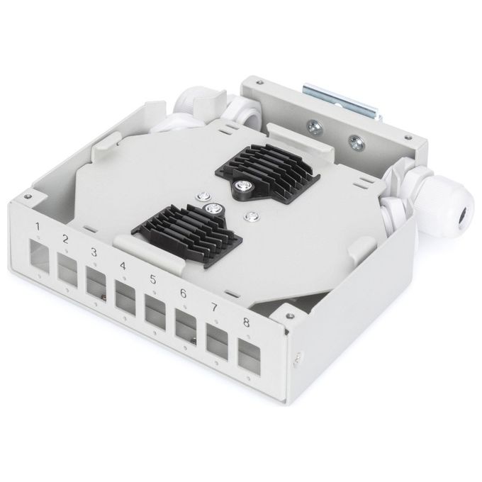 Digitus Splice Box Din Rail per 8 Accoppiatori LC-DX