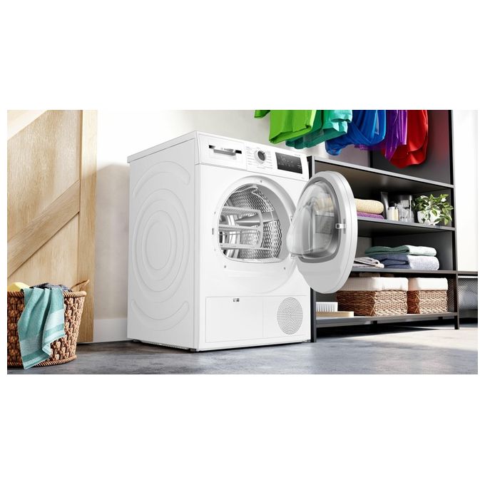 Bosch Serie 4 WTH85V18II Asciugatrice a pompa di calore 8 Kg Classe A++ Rumorosita' 65 dB Filtro Easy Clean Autodry Bianco