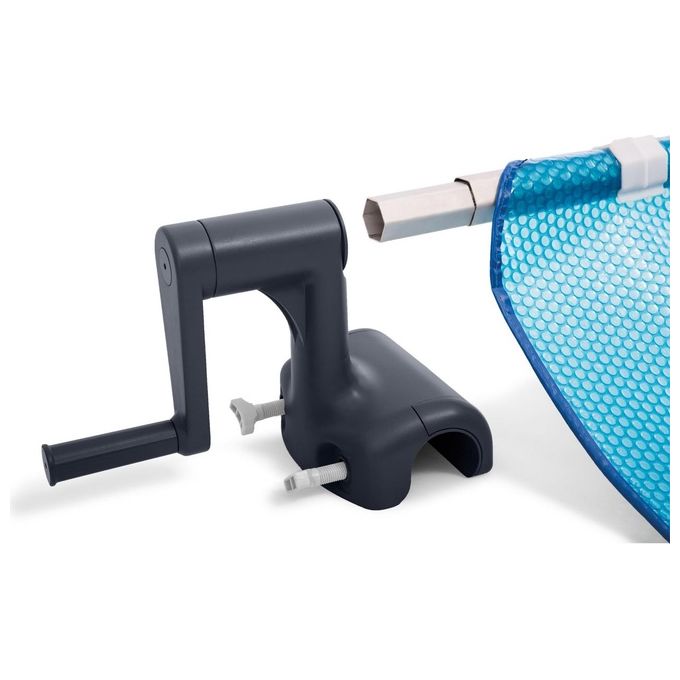 Intex Rullo Per Copertura Solare per Piscine 274-488 cm Alluminio e PVC Grigio