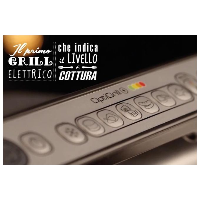 Rowenta GR712D Optigrill+Bistecchiera Intelligente 6 Programmi di Cottura Automatici