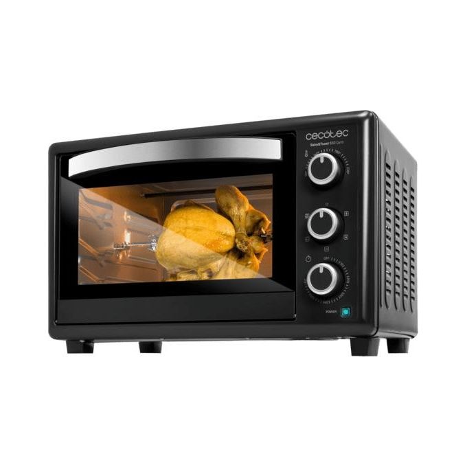 Cecotec Forno BakeandToast 3090 Black Gyro 30 Litri 1500W 5 Funzioni con Girarrosto