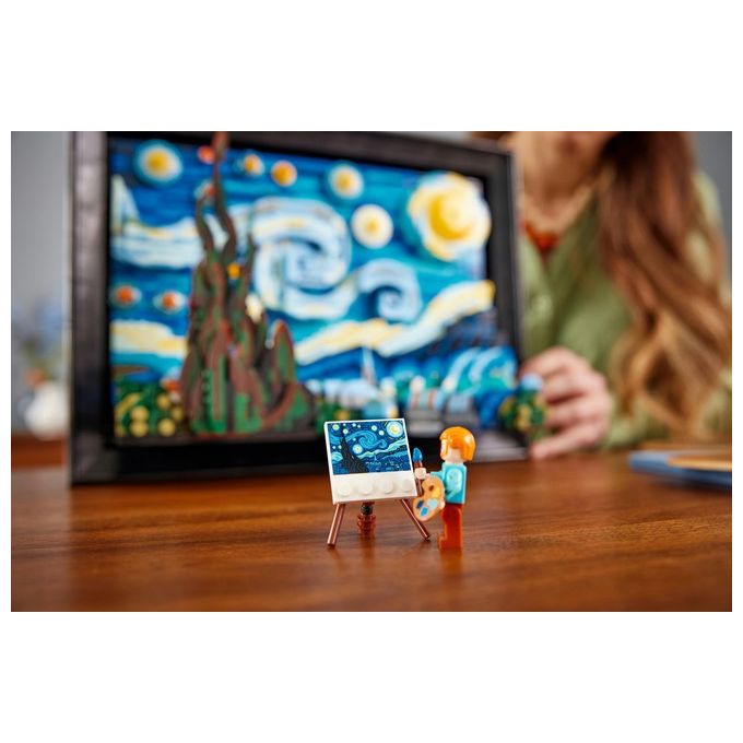 LEGO Ideas set costruzione 3D notte stellata di Van Gogh 2316 pezzi per adulti 21333