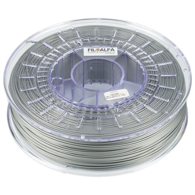 Varios Filamento per Stampanti 3D AbSpeciale 700gr Grigio Metallico
