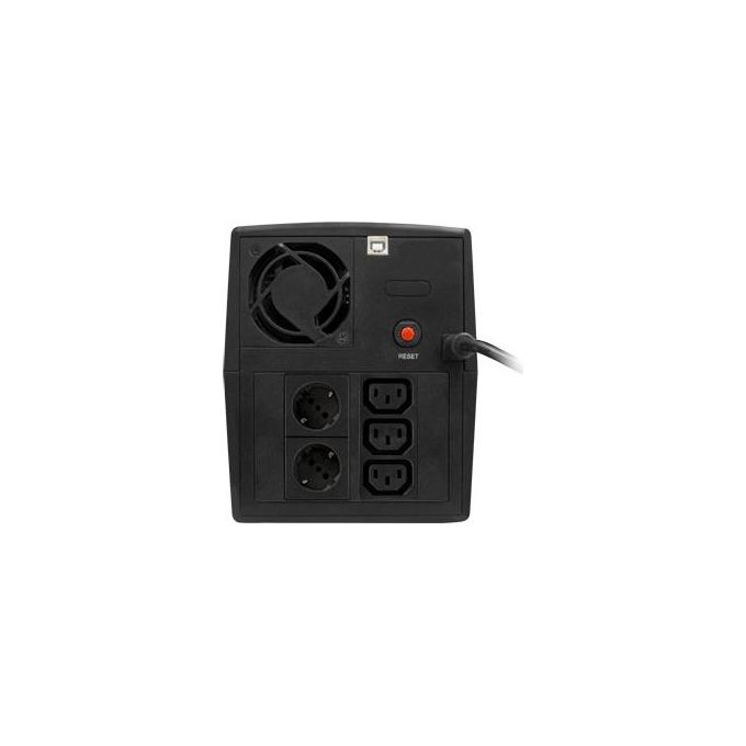 Atlantis OnePower 1200, UPS Line Interactive 1200VA-700W, AVR, Onda PseudoSinusoidale, 3 prese IEC+2 prese Schuko, 2 Batterie 12V 7Ah