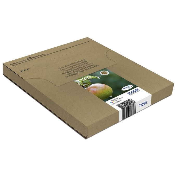 Epson Multipack T129 EasyMail Confezione da 4 taglia L nero, giallo, cyan, magenta originale blister cartuccia inchiostro per Stylus SX230, SX235, SX430, SX438, WorkForce WF-3010, 3520, 3530, 3540, 7015, 7515, 7525