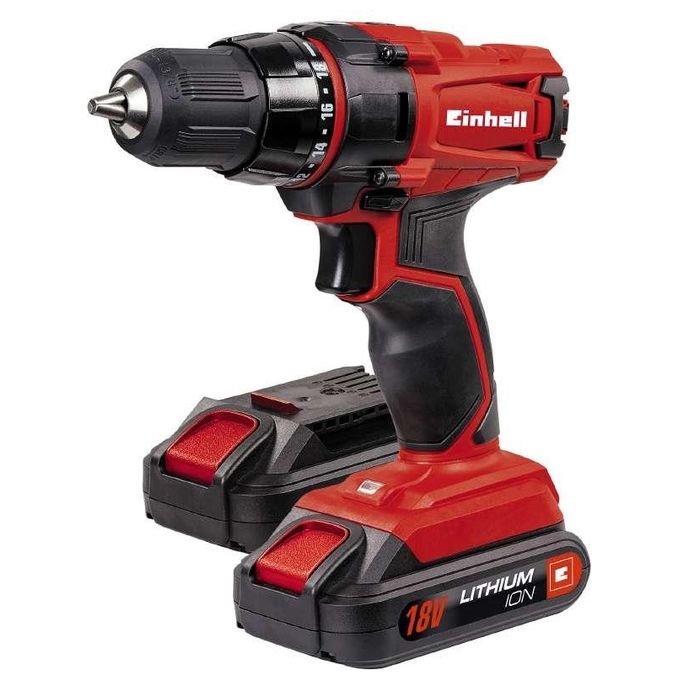 Einhell Trapano Batteria Con Valigetta E 2 Batterie 1300Mah 18V Tc-Cd18-2Li