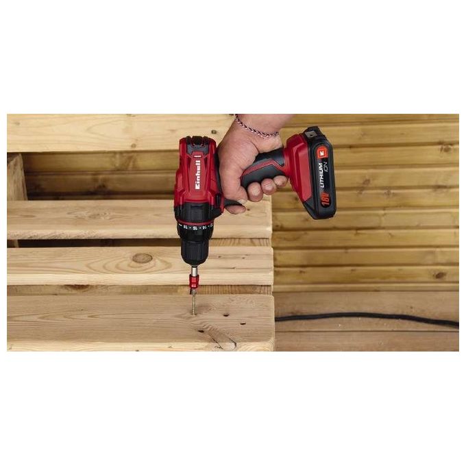 Einhell Trapano Batteria Con Valigetta E 2 Batterie 1300Mah 18V Tc-Cd18-2Li