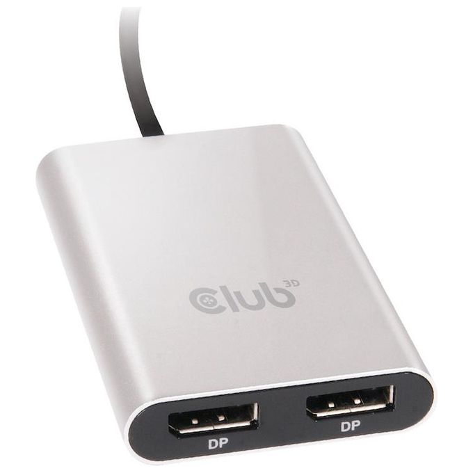 Club3d Adattatore type c tb3 to 2x Displyport p 4k 60hz