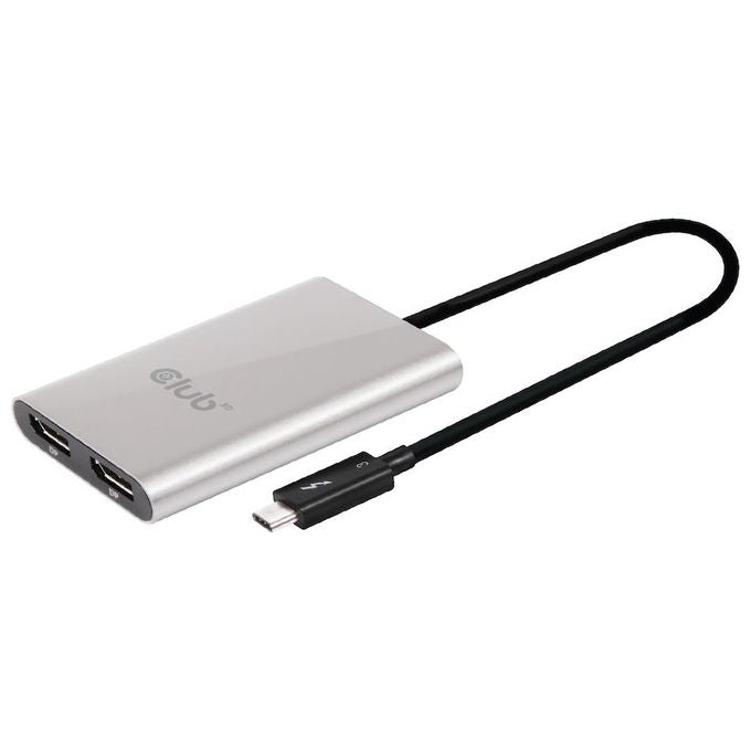 Club3d Adattatore type c tb3 to 2x Displyport p 4k 60hz
