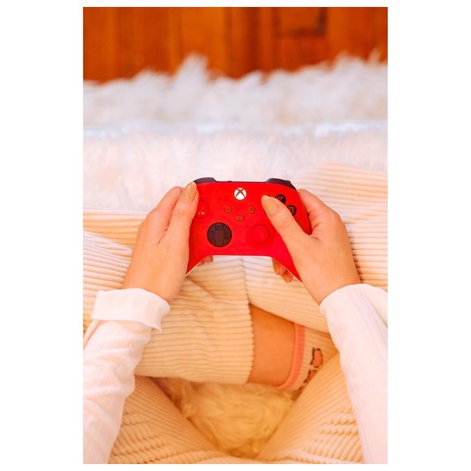Microsoft Pulse Red Rosso Bluetooth-Usb Gamepad Analogico-Digitale per Xbox-Xbox One-Xbox Series S-Xbox Series X
