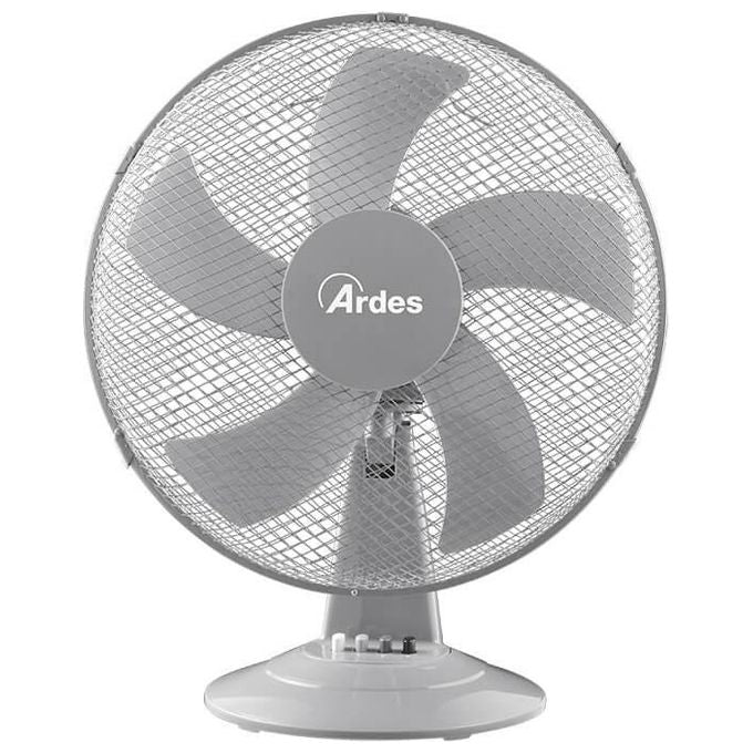 Ardes Ventilatore da Tavolo 40cm Steelo40 3 Velocita' Grigio per una Rinfrescata Efficace in Ogni Stanza