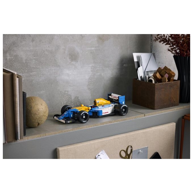 LEGO Icons Williams Racing FW14B e Nigel Mansell - Modellino di Auto F1 da Costruire con Minifigure del Pilota da Collezione, Trofeo e Supporto da Esposizione, Idea Regalo Adulti, Uomo o Donna 10353