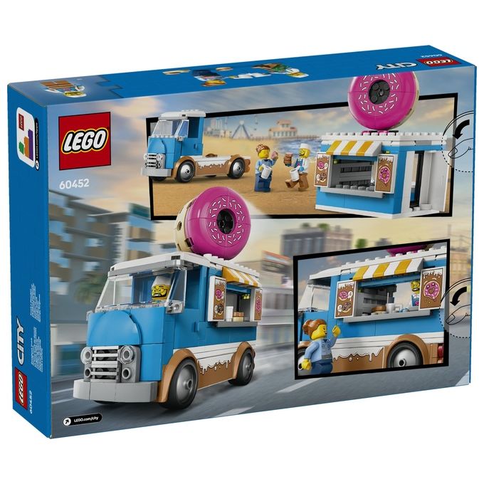 LEGO Furgone Ciambelle 60452 Gioco da Costruzione City Great Vehicles Divertimento Assembla Realistico ed Educativo per Bambini