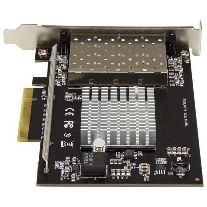 StarTech.com PEX10GSFP4I Scheda di Rete per Server SFP+ a Quattro Porte PCI Express con Chip Intel XL710 Interfaccia Fibra 4 Porte 20000 Mbit-s colore Nero