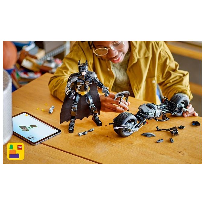 LEGO DC Il Personaggio Costruibile di Batman con Bat-Pod Moto e Action Figure Giocattolo da Il Cavaliere Oscuro da Costruire Regalo da Supereroi per Bambini Bambine e Adulti da Collezione 76273