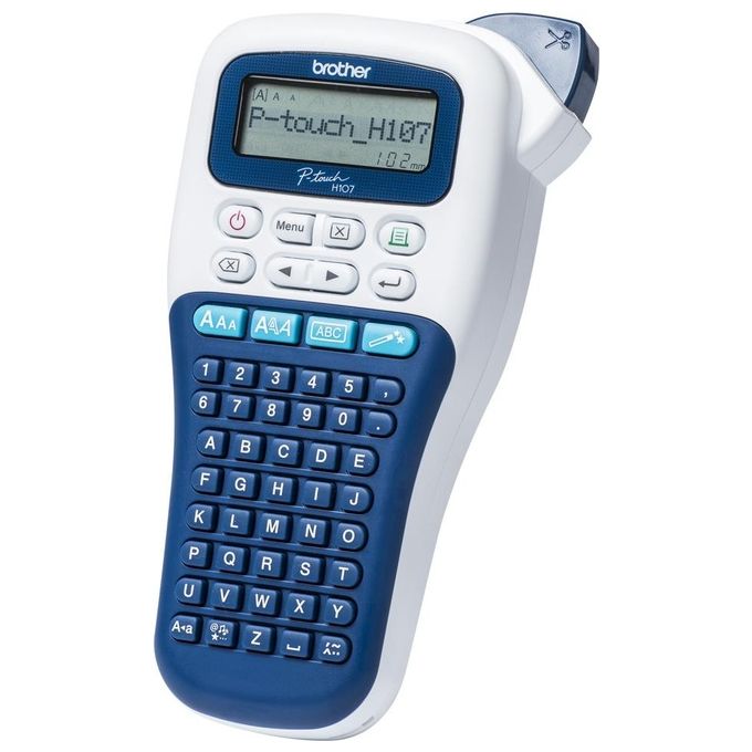 Brother Pt-h107 X Stampante per Etichette fino a 12mm Alimentazione con Batterie AA