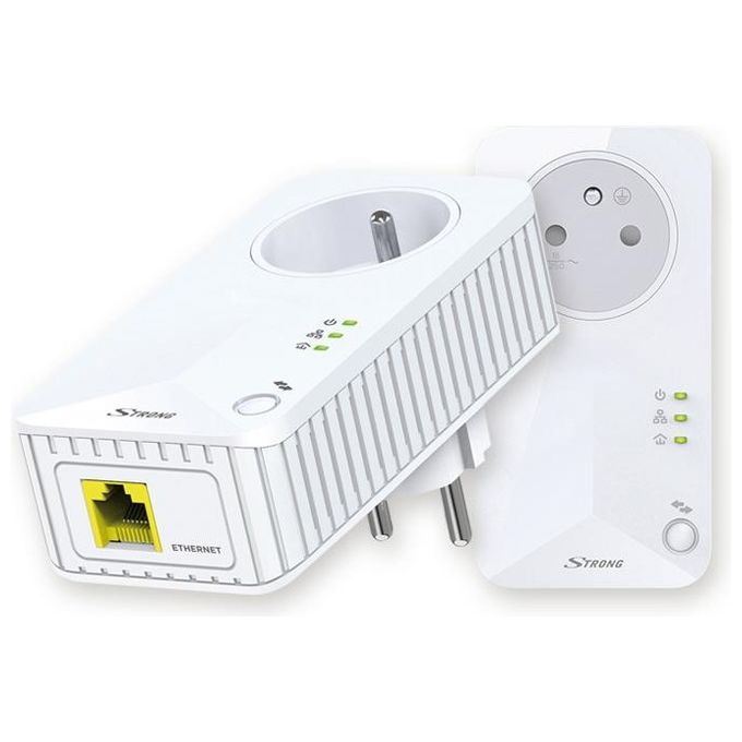 Strong Powerline 500 Kit 500 Mbit-s Collegamento Ethernet Lan Bianco 2 Pezzi