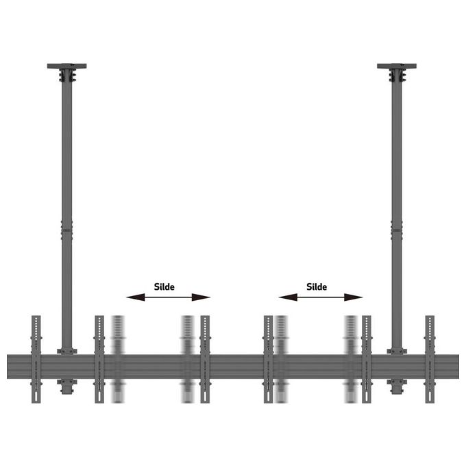 Nilox Mb3477 Supporto per Display Espositivi 65'' Nero
