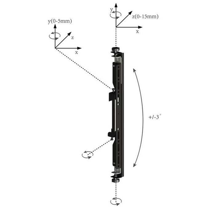 Nilox Pro Series Part Staffa per Tv a Schermo Piatto 65