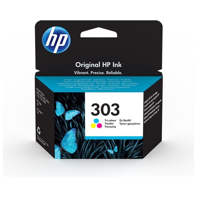 HP 303 4 ml tricromia basata su pigmenti originale cartuccia inchiostro per Envy Photo 62XX, Photo 71XX, Photo 78XX