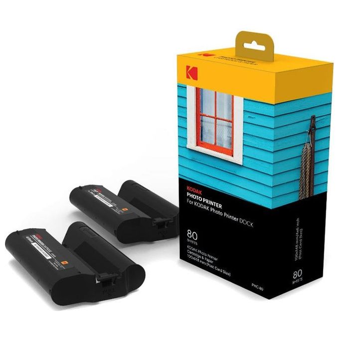 Kodak Photo Printer Dock Cartuccia 100x148mm e Carta per Foto 80 Pezzi