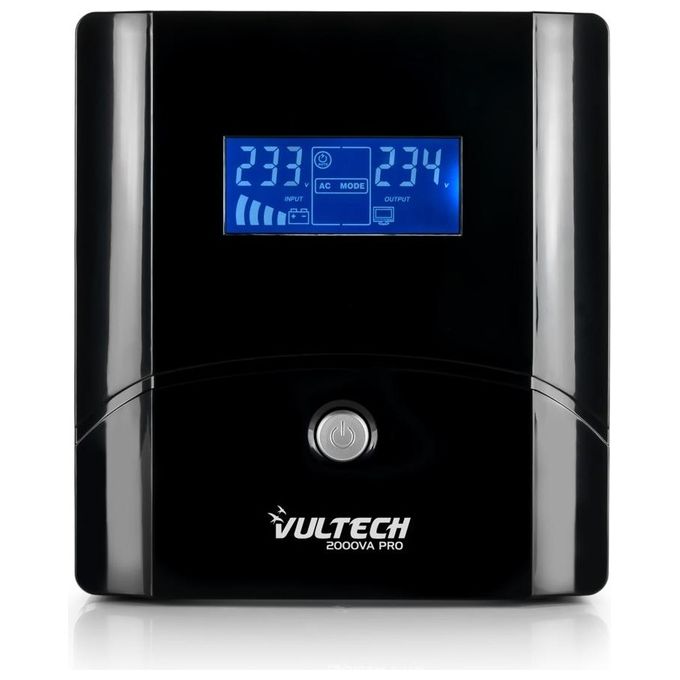 Vultech UPS2000VA-PRO Gruppo di Continuita' Ups 2000VA 4 Prese AC A Linea Interattiva