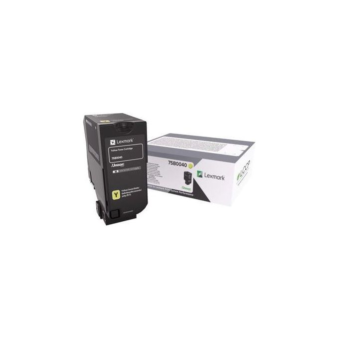 Lexmark 75b0040 Toner Originale Giallo 1 Pezzo