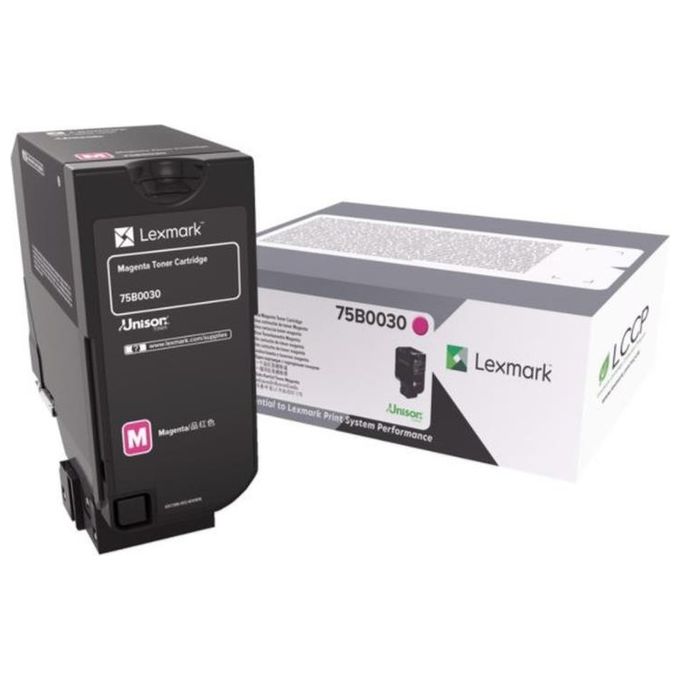 Lexmark 75b0030 Toner Originale Magenta 1 Pezzo