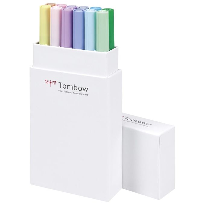 Tombow Confezione 12 Pennarelli Dual Brush Pastello