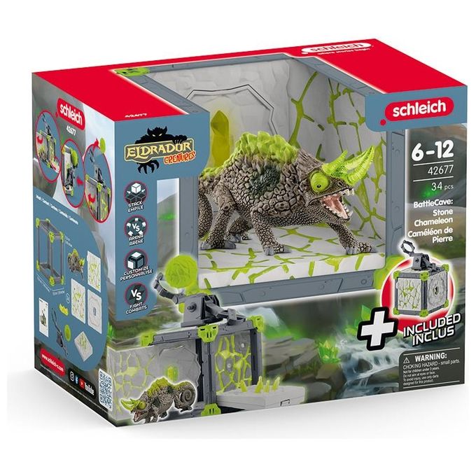 Schleich Eldrador Creatures BattleCave Camaleonte di Pietra