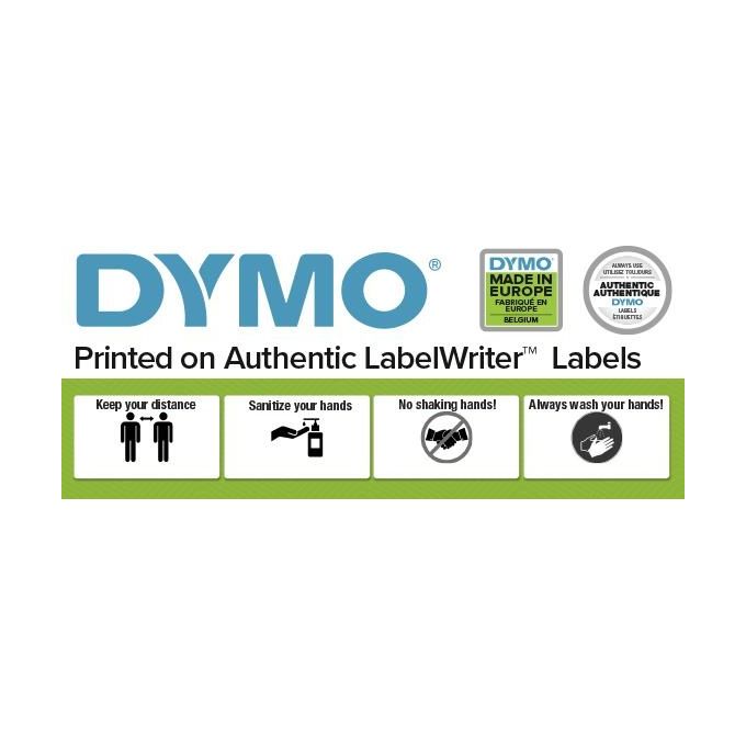 Dymo Confezione 2x450 Etichette LW Durable 19x64mm Bianco