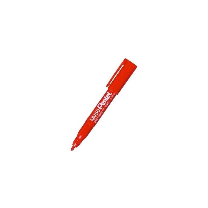 Pentel Confezione 12 marcatori Nn50eco punta tonda rossa